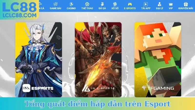 Tổng quát điểm hấp dẫn trên Esport
